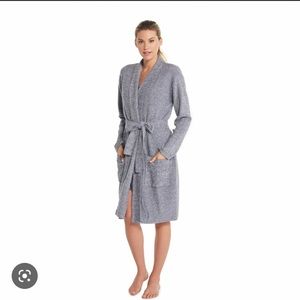 Barefoot Dreams CozyChic Lite Ribbed Robe Pacific  S/ M.